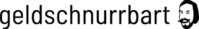 Geldschnurrbart Logo