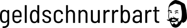 Geldschnurrbart Logo