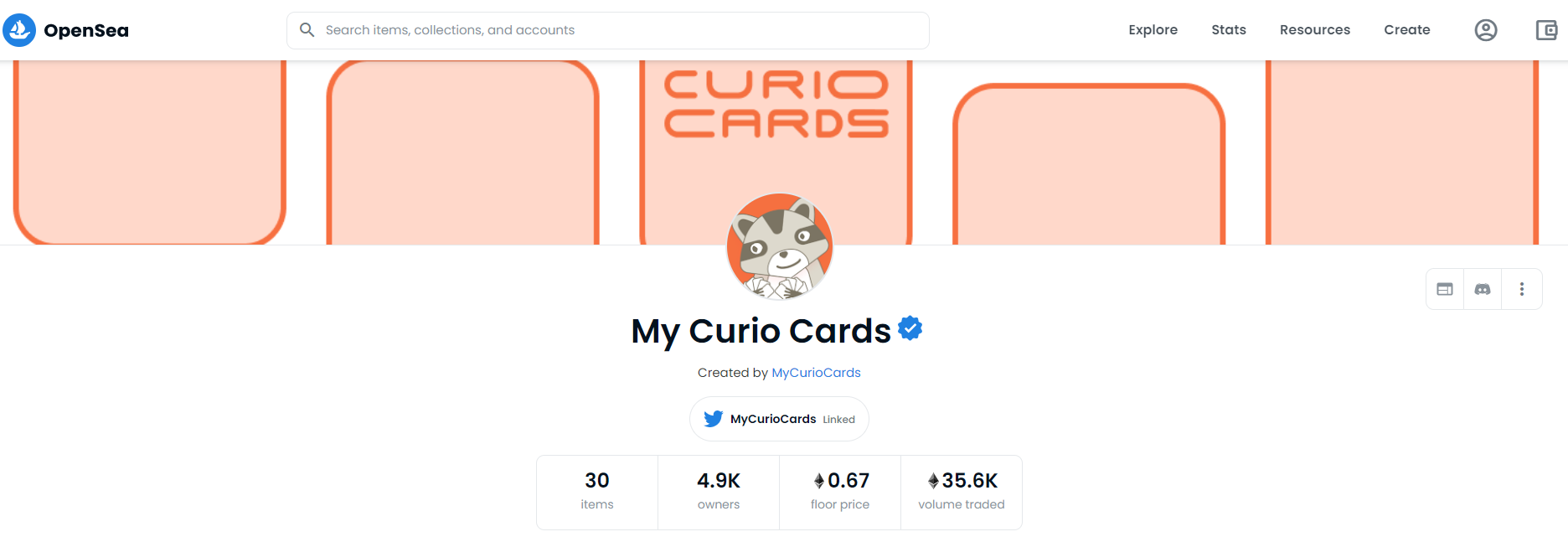 Erste NFT Kunstsammlung My Curio Cards